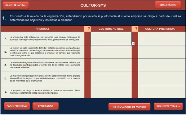 Diagnóstico de Cultura Organizacional - CULTOR-SYS - Imagen 3