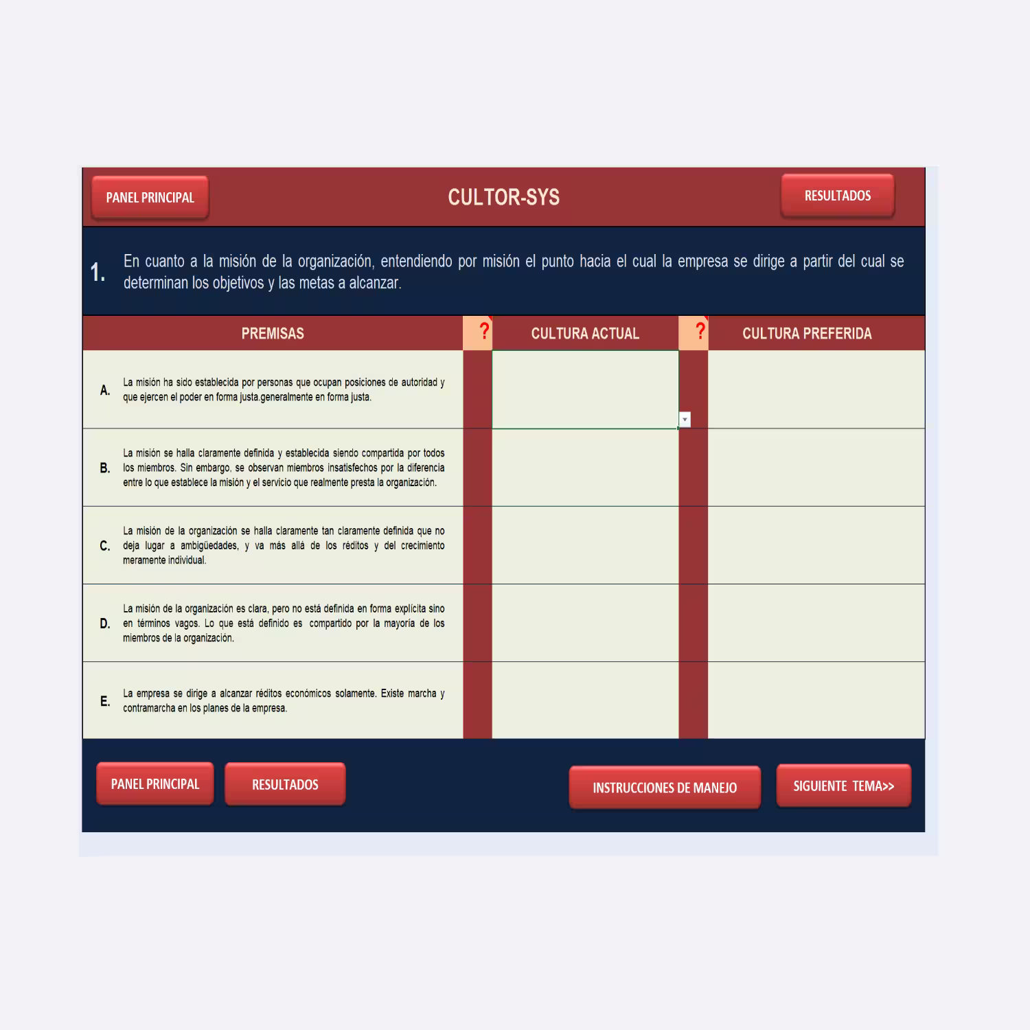 Diagnóstico de Cultura Organizacional - CULTOR-SYS - Imagen 3