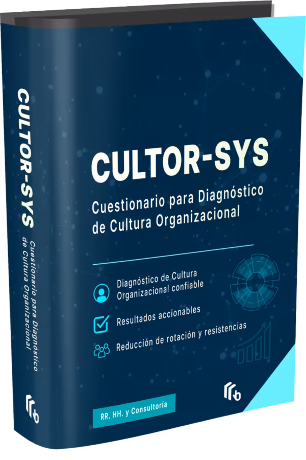 Caja del eBook CULTOR-SYS: cuestionario de cultura organizacional con resultados accionables para RR. HH.